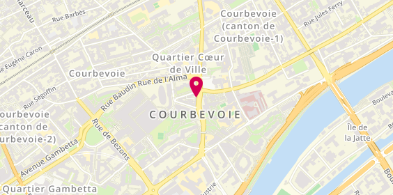 Plan de Cordonnerie de l’hôtel de ville, 17 Rue de l'Hôtel de Ville, 92400 Courbevoie