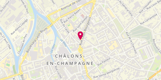 Plan de La Cordonnerie Châlonnaise, 15 Rue Léon Bourgeois, 51000 Châlons-en-Champagne
