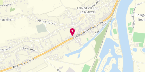Plan de Top Service, 136 Bis Rue du Général de Gaulle, 57050 Longeville-lès-Metz