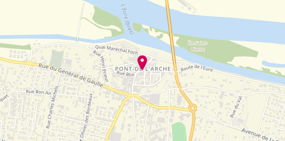 Plan de Atelier de Sandrine, 5 place Hyacinthe Langlois, 27340 Pont-de-l'Arche
